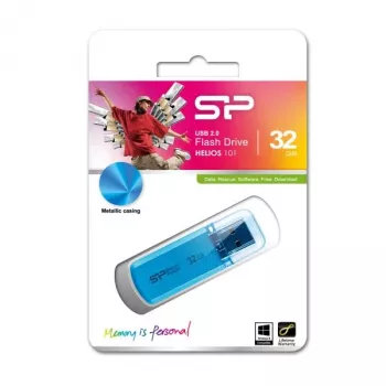 Silicon Power Helios 101 USB-Stick 32GB, Blau (SP032GBUF2101V1B)