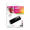 Silicon Power SP064GBUF2U03V1K Blaze B10 64GB USB 2.0 USB-Stick, Schwarz, Einziehbar