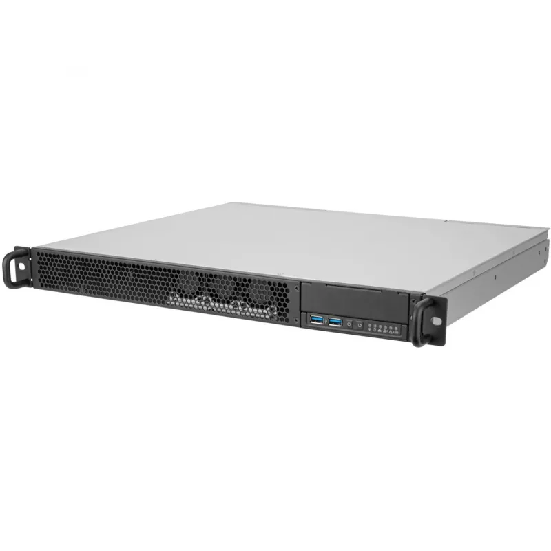 SilverStone RM100 1U Rackmount Gehäuse - Mini-ITX, Stahl, Schwarz