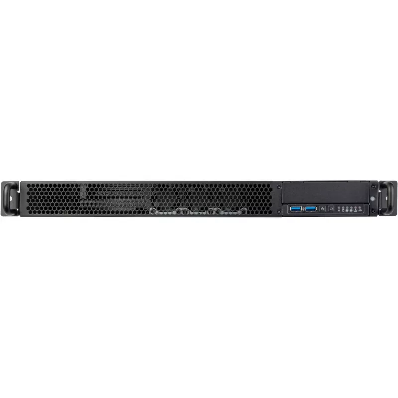 SilverStone RM100 1U Rackmount Gehäuse - Mini-ITX, Stahl, Schwarz