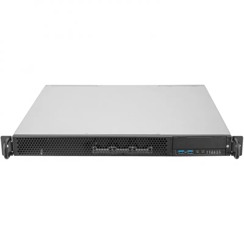 SilverStone RM100 1U Rackmount Gehäuse - Mini-ITX, Stahl, Schwarz