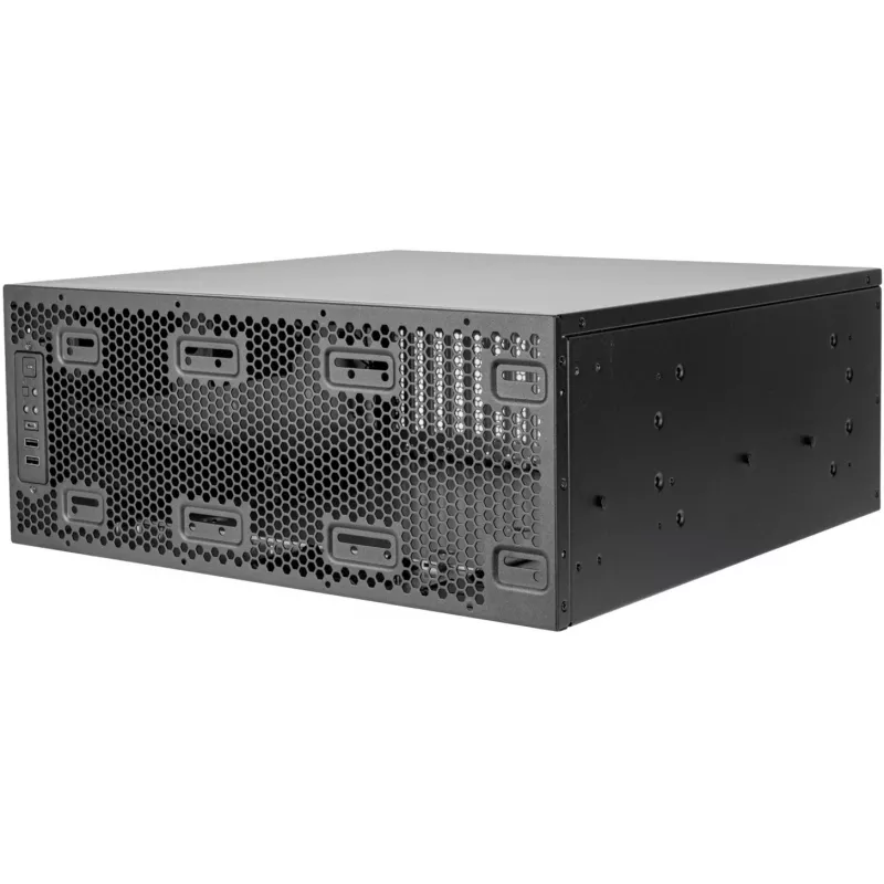 SilverStone RM4A 4U Rackmount Server-Gehäuse, SSI-EEB, Mesh - Dunkelgrau