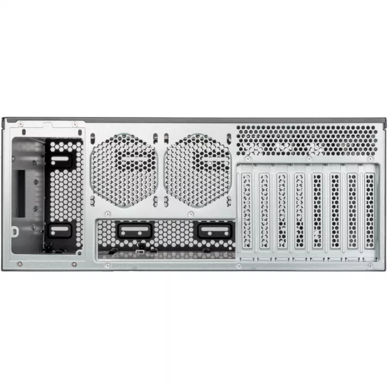 SilverStone RM4A 4U Rackmount Server-Gehäuse, SSI-EEB, Mesh - Dunkelgrau