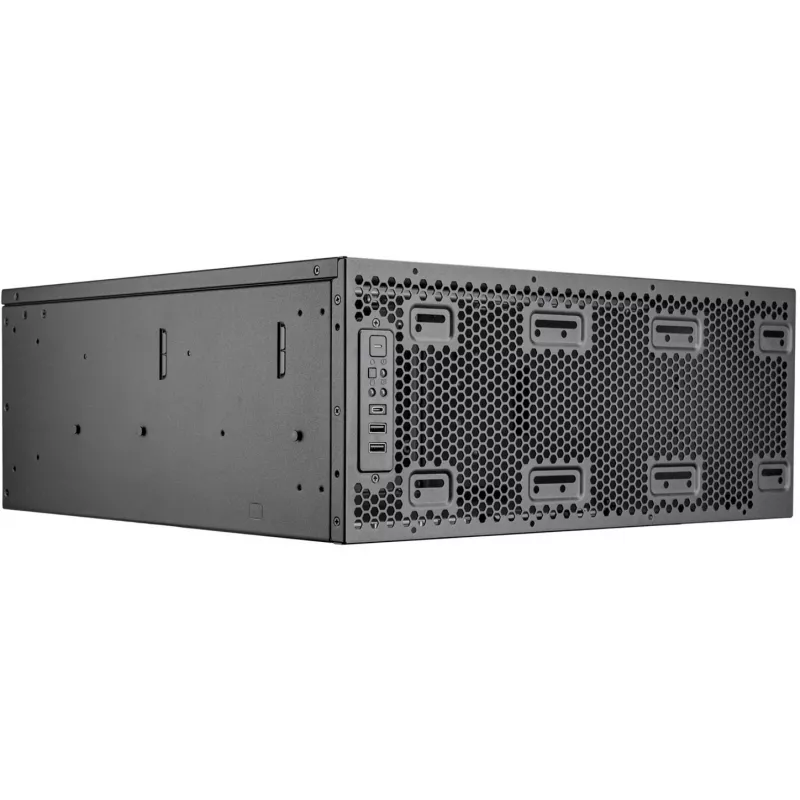 SilverStone RM4A 4U Rackmount Server-Gehäuse, SSI-EEB, Mesh - Dunkelgrau