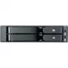 SilverStone SST-FS202B-V2 2-Bay 3.5 Zoll SATA Hot-Swap Einschub für 5.25 Zoll Schacht - Schwarz