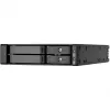 SilverStone SST-FS202B-V2 2-Bay 3.5 Zoll SATA Hot-Swap Einschub für 5.25 Zoll Schacht - Schwarz