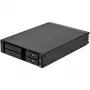 SilverStone SST-FS202B-V2 2-Bay 3.5 Zoll SATA Hot-Swap Einschub für 5.25 Zoll Schacht - Schwarz