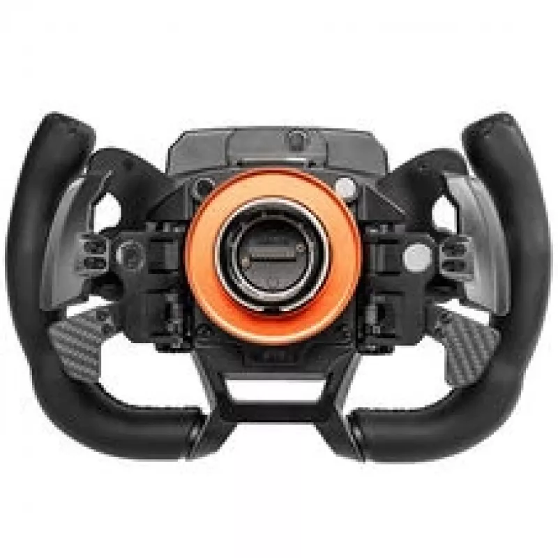 Simagic Zeus GT 300mm kabelloses Lenkrad mit Carbonfaserplatte, RGB-Tasten, magnetischen Schaltwippen, Doppelkupplung, Schnellverschluss für Alpha-Basen