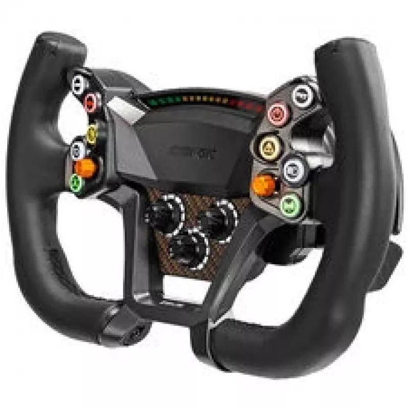 Simagic Zeus GT 300mm kabelloses Lenkrad mit Carbonfaserplatte, RGB-Tasten, magnetischen Schaltwippen, Doppelkupplung, Schnellverschluss für Alpha-Basen