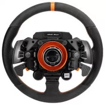 Simagic Zeus Sport Lenkrad - 300mm Wildleder-Lenkradkranz, CNC-Aluminium, RGB-Tasten, Dual Carbonfaser-Magnetschaltwippen, kabellos, 50mm QR