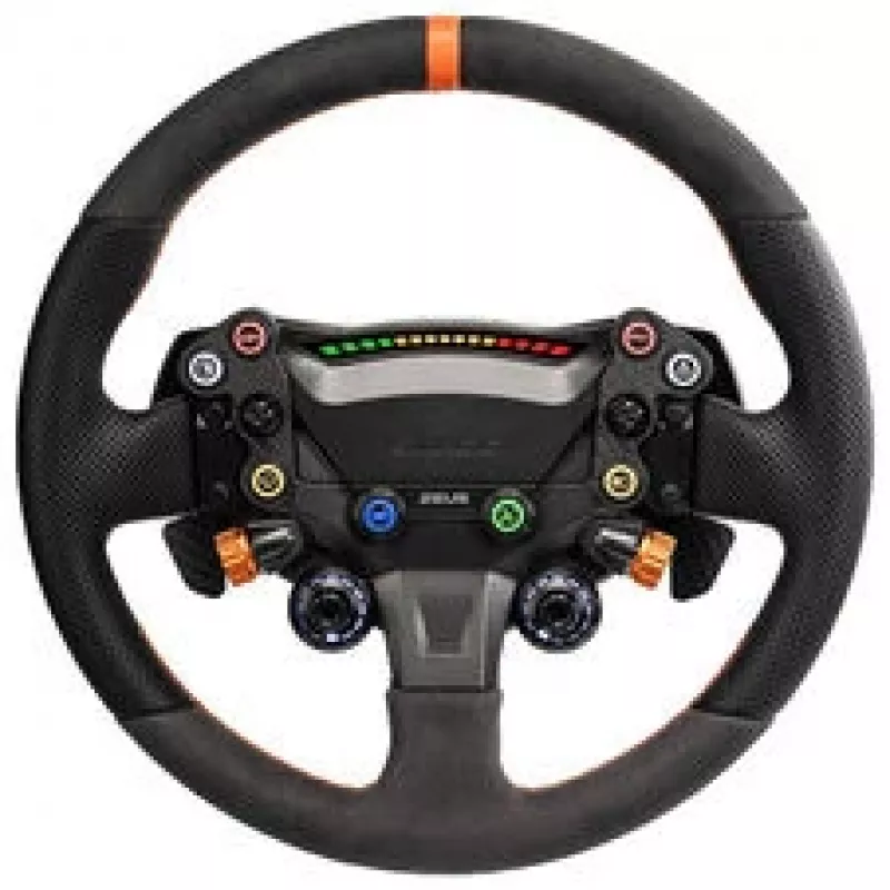 Simagic Zeus Sport Lenkrad - 300mm Wildleder-Lenkradkranz, CNC-Aluminium, RGB-Tasten, Dual Carbonfaser-Magnetschaltwippen, kabellos, 50mm QR
