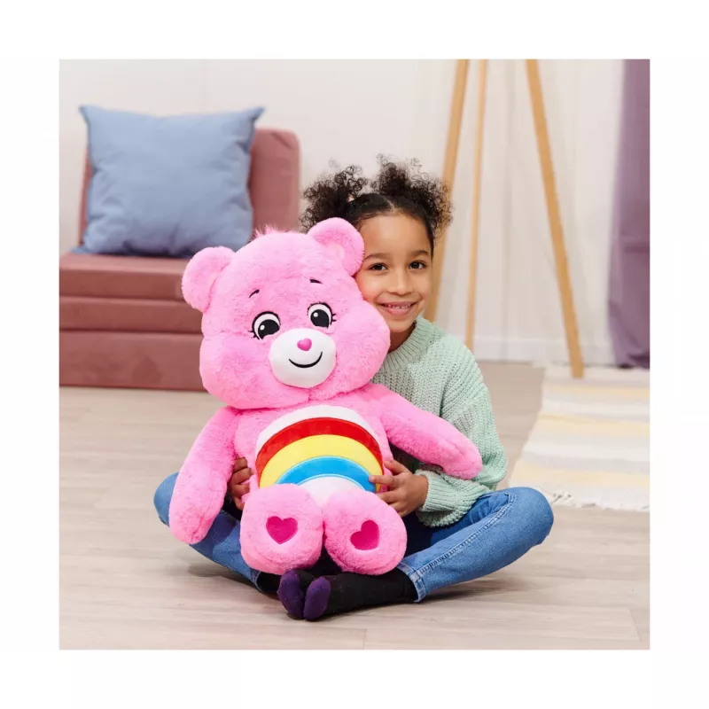 SIMBA-DICKIE Care Bears Cheer Bear Plüsch 60 cm Pink Regenbogen