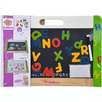 SIMBA-DICKIE MAULstandard Magnetisches Whiteboard 60 x 40 cm, Silberner Aluminiumrahmen, Wandmontierbar, Trocken abwischbar, mit Stiftablage