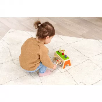 SIMBA-DICKIE Pop-Up Hammering Game – Holzspielzeug mit 16 Teilen und Pop-up-Figuren
