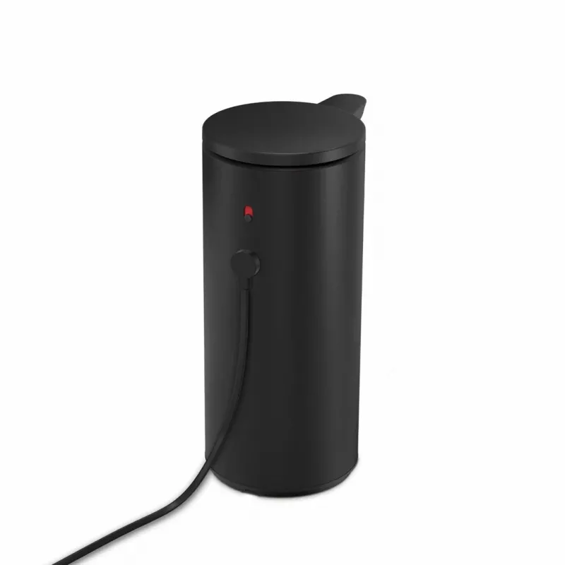 simplehuman ST1084 Sensor-Seifenspender, Schwarzer Edelstahl, 266 ml, berührungslos automatisch, Infrarot-Bewegungssensor, einstellbare Menge, verstopfungsfreie Pumpe, fingerabdruckfest