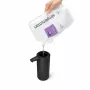 simplehuman ST1084 Sensor-Seifenspender, Schwarzer Edelstahl, 266 ml, berührungslos automatisch, Infrarot-Bewegungssensor, einstellbare Menge, verstopfungsfreie Pumpe, fingerabdruckfest