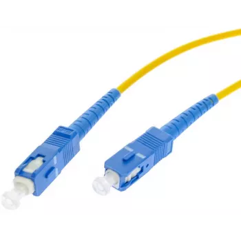 1m Single-Mode SC/UPC auf SC/UPC Simplex Glasfaser-Patchkabel, LSZH, Gelb