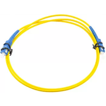 1m Single-Mode SC/UPC auf SC/UPC Simplex Glasfaser-Patchkabel, LSZH, Gelb