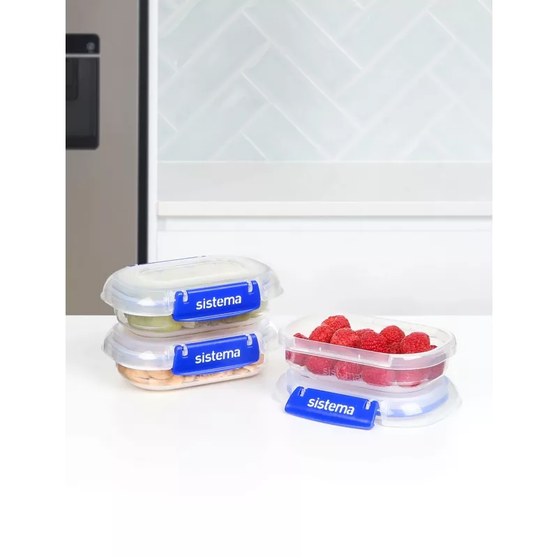 Sistema Plastics 881523 Rechteckbehälter 0,18L Transparent 88mm