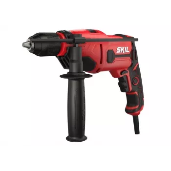 SKIL Schlagbohrmaschine 6725AA 710W Kabelgebundene Hammerbohrmaschine mit Schnellspannbohrfutter, variabler Drehzahl, Rechts-/Linkslauf, Zusatzhandgriff und Tiefenanschlag