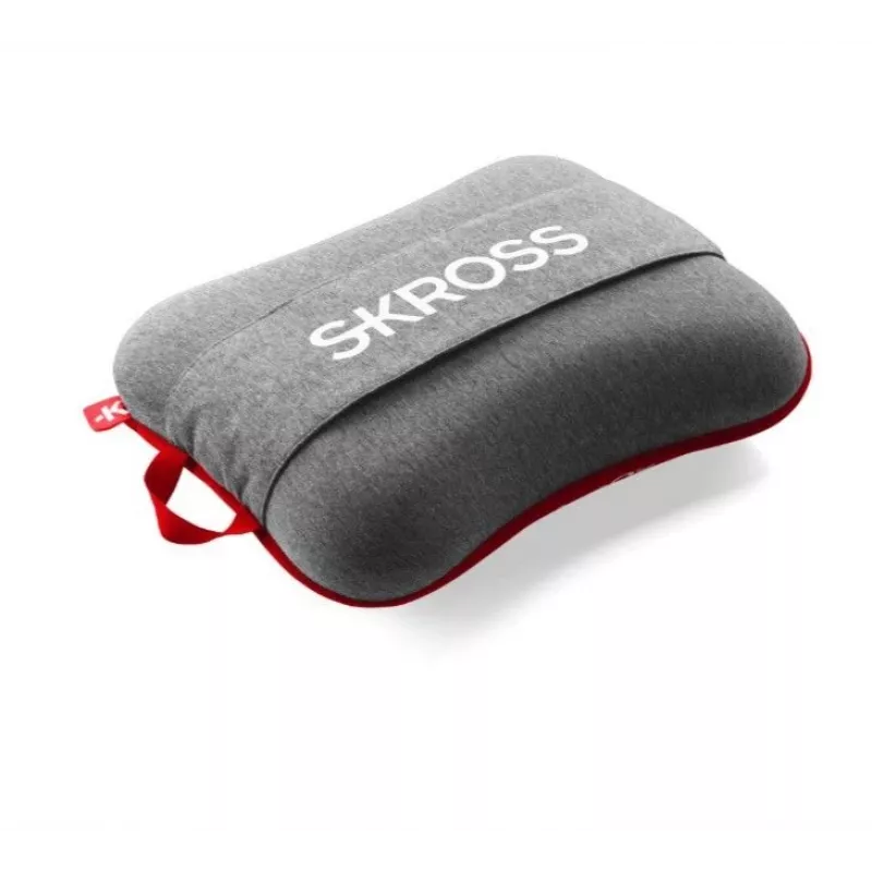 Skross Travel Pillow Red - Aufblasbares Nackenkissen für Flugreisen