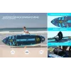 SKT ASIATICUS Aufblasbares Stand-Up-Paddle-Board 350x89x15 cm Yoga