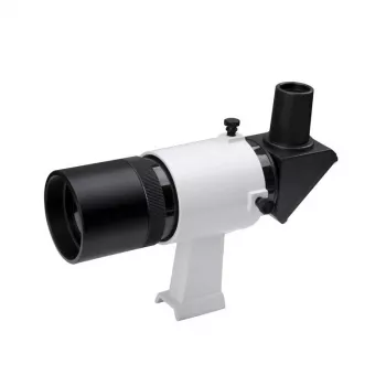 Skywatcher 9x50 Sucherfernrohr mit Winkelaufsatz Straight 90 (Schwarz)