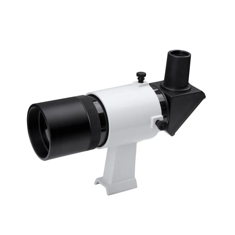 Skywatcher 9x50 Sucherfernrohr mit Winkelaufsatz Straight 90 (Schwarz)
