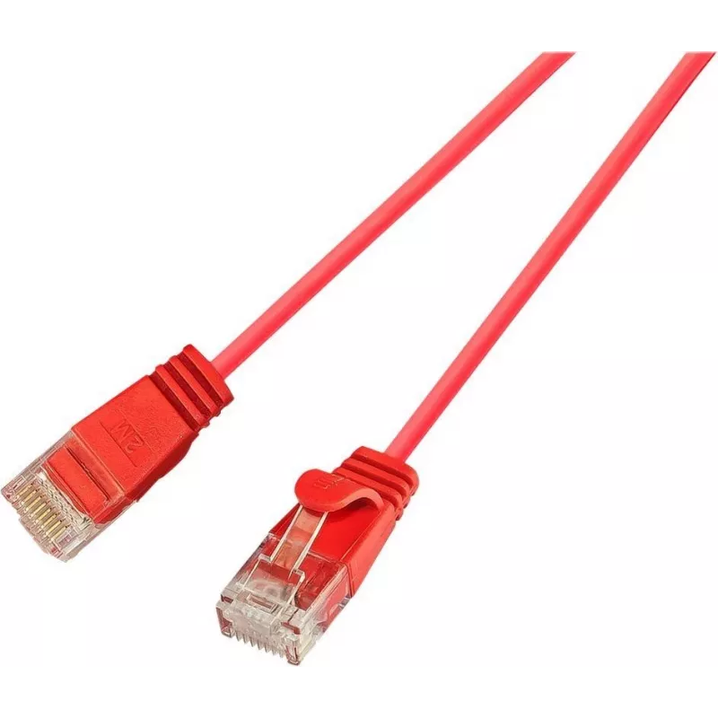 Wirewin Cat.6 SLIM-Light U/UTP Patchkabel, 0,5 m, Rot (PKW-LIGHT-K6 0.5 RT)
