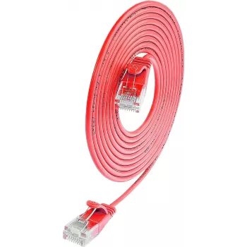 Wirewin Cat.6 SLIM-Light U/UTP Patchkabel, 0,5 m, Rot (PKW-LIGHT-K6 0.5 RT)