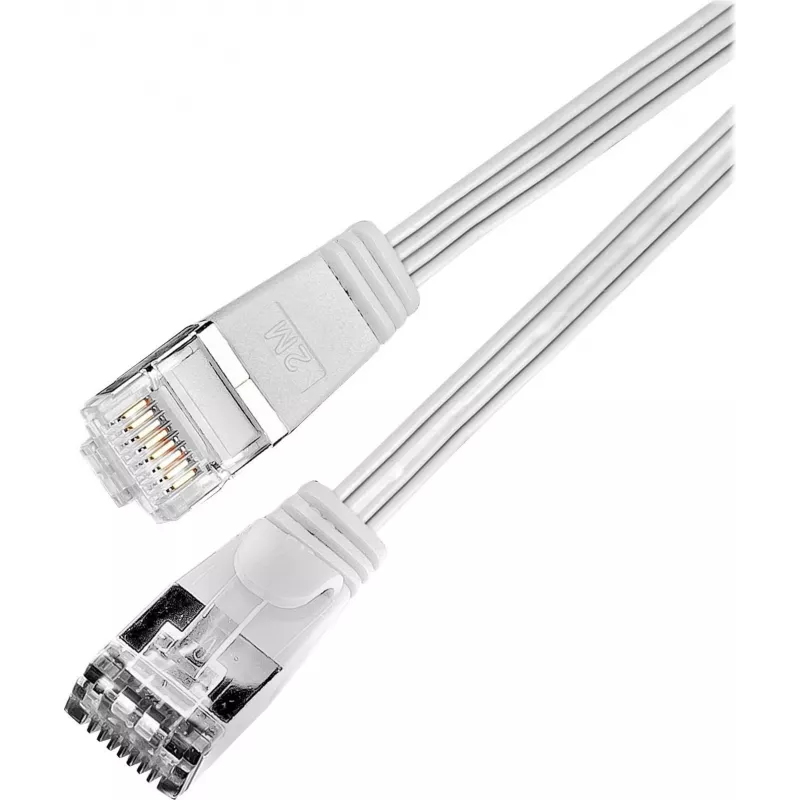 Wirewin Cat.6 SLIM Patchkabel, STP (PIMF), 0,75 m, Weiß PKW-STP-SLIM-KAT6 0.75 WS