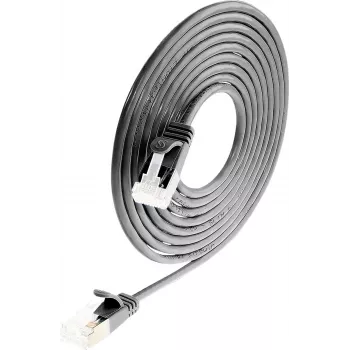 Wirewin Cat 6a U/FTP Slim Patchkabel, 0,25 m, Schwarz, 10 Gbps, PoE++ PKW-LIGHT-STP-K6A 0.25 SW