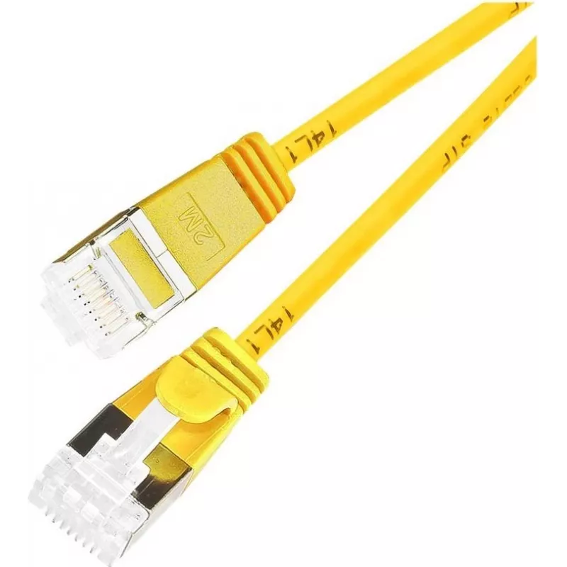 Wirewin Cat 6a U/FTP Slim Patchkabel, Gelb, 3,0m, 10G, PoE++ PKW-LIGHT-STP-K6A 3.0 GE