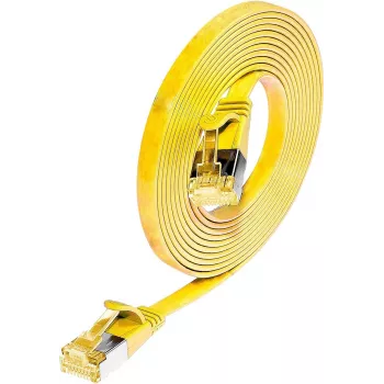 Wirewin Cat6a U/FTP Slim Ethernet Patchkabel RJ45 1,5m Gelb PKW-STP-SLIM-K6A 1.5 GE