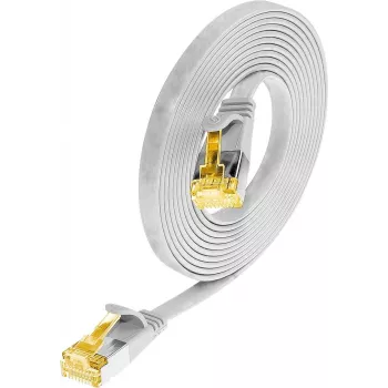Wirewin Cat6a U/FTP Slim Ethernet Patchkabel, RJ45 Stecker zu Stecker, 1 m, Weiß PKW-STP-SLIM-K6A 1.0 WS