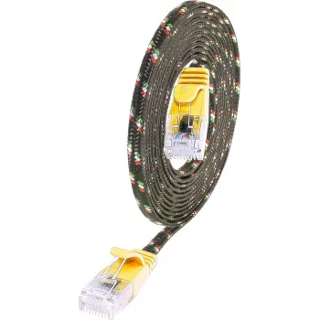 Wirewin PKW-TOUGH-K6 1.0 GE Cat.6 Slim Tough Patchkabel, U/UTP, 1m, Gelb
