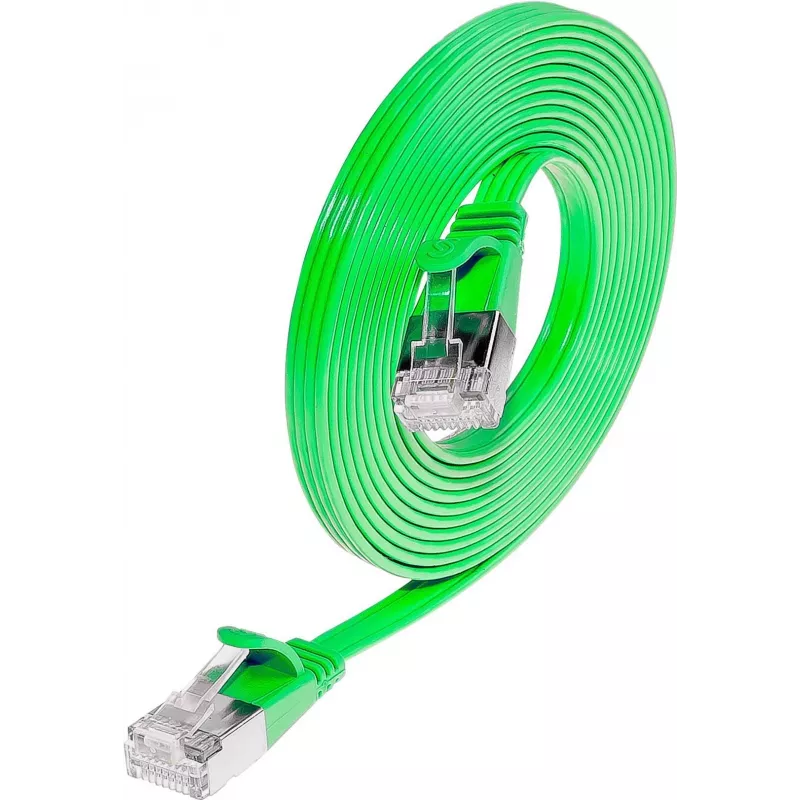 Wirewin SLIM S6 1.5 GN - Cat.6 Slim Patchkabel, STP (PIMF), 1,5 m, Grün PKW-STP-SLIM-KAT6 1.5 GN