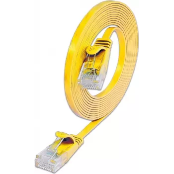 Wirewin SLIM U6 5 GE - Cat.6 Slim Patchkabel, U/UTP, 5,0 m, Gelb PKW-SLIM-KAT6 5.0 GE