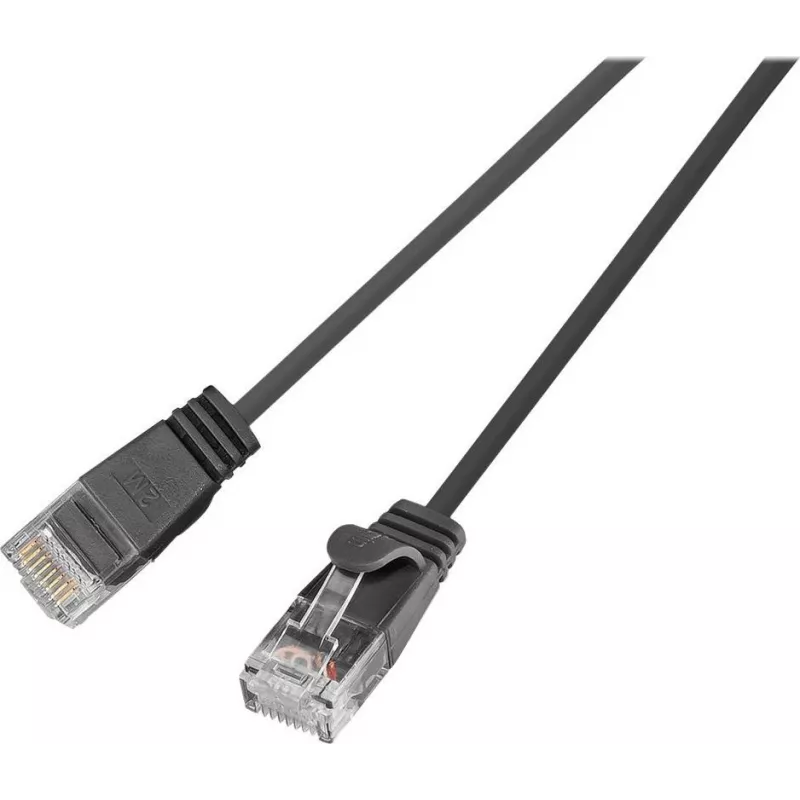 Wirewin SLIM UL6 10 SW - Cat.6 SLIM-Light Patchkabel, U/UTP, 10 m, Schwarz PKW-LIGHT-K6 10.0 SW