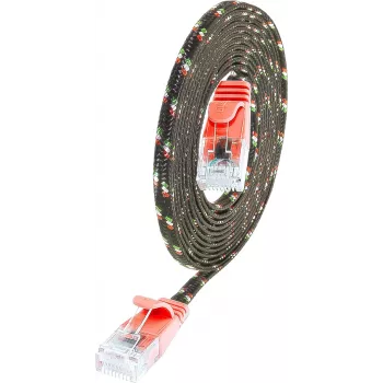 Wirewin SLIM UT6 3 RT - Cat.6 Slim-Tough Patchkabel, U/UTP, 3,0 m, Rot PKW-TOUGH-K6 3.0 RT