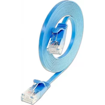 Wirewin Triotronik Cat6 Slim Ethernet Patchkabel 5m Blau U/FTP PKW-SLIM-KAT6 5.0 BL