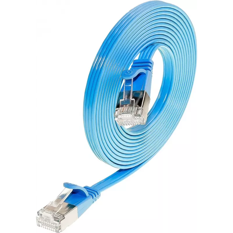 Wirewin Triotronik Cat6 U/FTP Slim Ethernet Patchkabel 1m Blau PKW-STP-SLIM-KAT6 1.0 BL