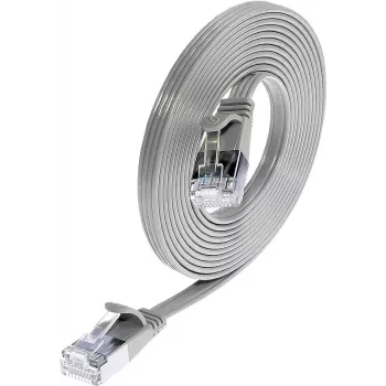 Wirewin Triotronik Cat6 U/FTP Slim Ethernet Patchkabel, 3m, RJ-45 Stecker zu Stecker, Grau PKW-STP-SLIM-KAT6 3.0