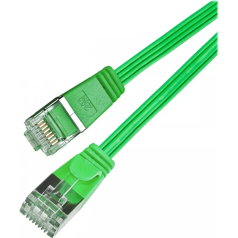 Wirewin Triotronik Cat6 U/FTP Slim Patchkabel, 0,5m, Grün PKW-STP-SLIM-KAT6 0.5 GN