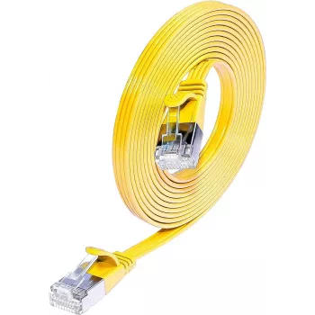 Wirewin Triotronik Cat6 U/FTP Slim Patchkabel 5m Gelb PKW-STP-SLIM-KAT6 5.0 GE