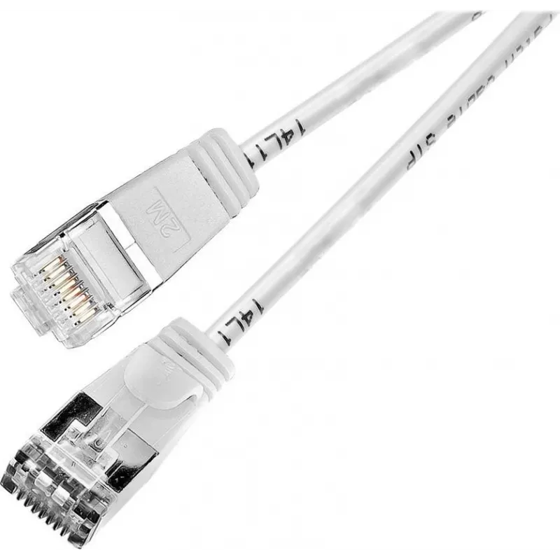 Wirewin Triotronik PKW-LIGHT-STP-K6 15.0 WS Cat6 S/FTP Patchkabel, RJ45 Stecker zu Stecker, Weiß, 15 m