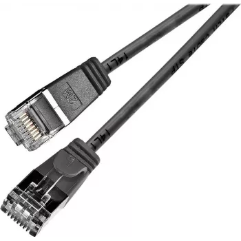 Wirewin Triotronik PKW-LIGHT-STP-K6 3.0 SW Cat6 geschirmtes Patchkabel, 3m, Schwarz