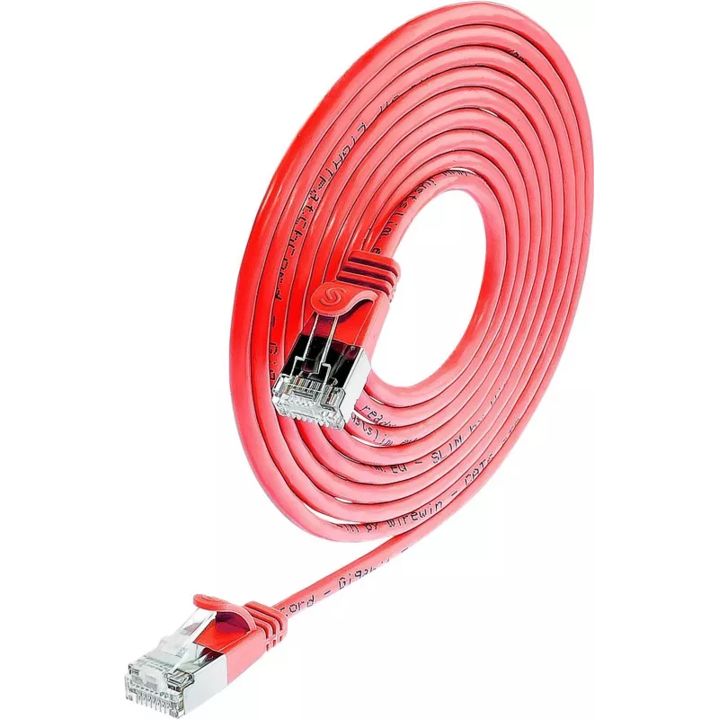 Wirewin Triotronik PKW-LIGHT-STP-K6 5.0 RT Cat6 F/FTP Patchkabel RJ-45 Stecker/Stecker 5m Schwarz