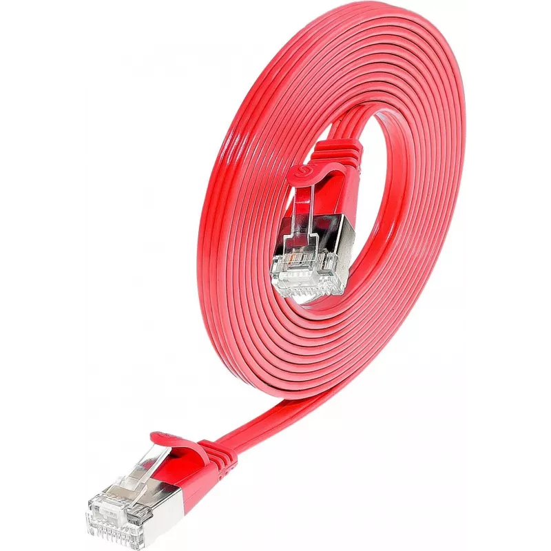 Wirewin Triotronik PKW-STP-SLIM-KAT6 0,5 RT Cat6 U/FTP Slim Ethernet Patchkabel, 0,5m, Schwarz