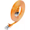 Wirewin Triotronik PKW-STP-SLIM-KAT6 1.0 OR Cat6 U/FTP Slim Ethernet Patchkabel, RJ45 Stecker zu Stecker, 1m, Schwarz
